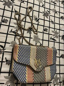 Unique Striped Crossbody Bag
