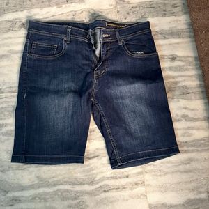 Men's Dark Wash Denim Shorts