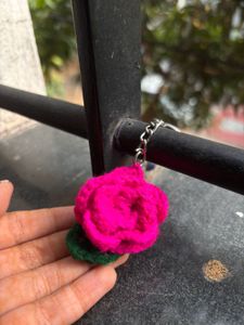 Handmade Crochet Sunflower Keychain 🌻🎀