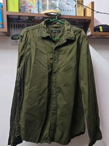 Olive Green Long Sleeve Button-Up Shirt(s)