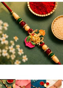 Ganesha Rakhi combo 2 pc
