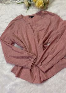 Cute Pink Polka Dot Blouse