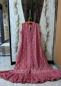 Elegant Rose Pink Flared Gown💗 ✨