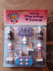 Kid's Party Time Dollhouse Furniture Set