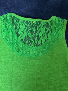 Green Lace Tank Top