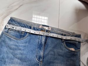 Patchwork Blue Denim Jeans