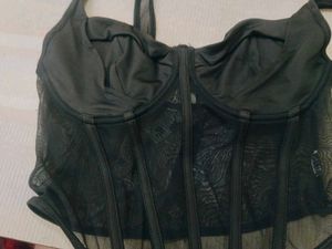 Black Corset Top - New with Tag