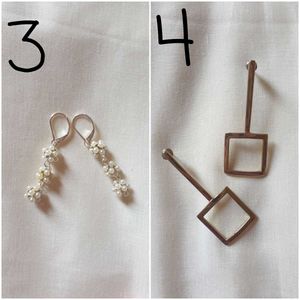15  Pair Of  Combo Flower Earrings