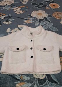 Cozy White Teddy Jacket