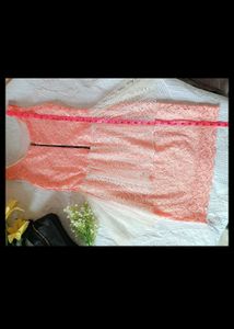 Peach Lace Dress