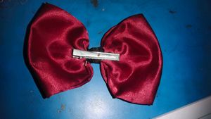 Elegant Red Bow Hair Clip