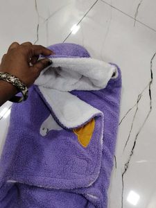 Cute Purple Bear Baby Wrap