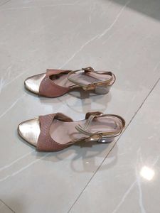 Stylish Rose Gold Block Heels