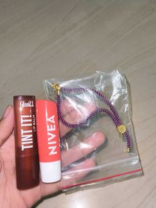 Nivea & Tint It! Lip Balm  +1 freebie(bracelet)