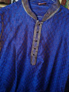 Men's Royal Blue Kurta