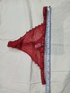💛 Women's Red Lace Thong Briefs