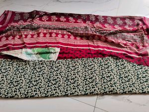 Elegant Floral Print Saree