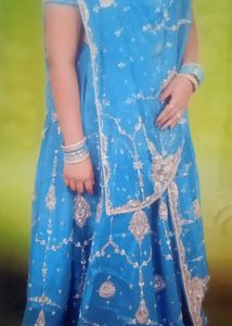 Fairy Blue Color Lehnga With Chunni