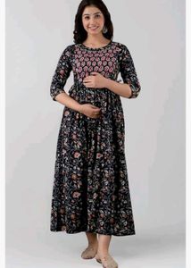 Floral Maternity Maxi Dress
