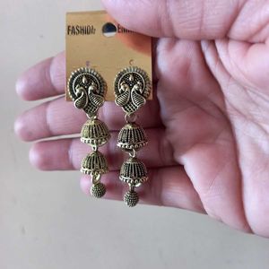 Boho Jhumka Earrings Set
