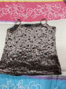 Floral Velvet Cami Top