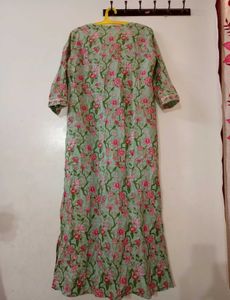 2 Way styling Print Kurta Set with coat &amp; duppata