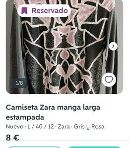 ZARA Unique Graphic Print Long Sleeve Top