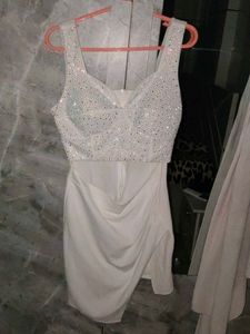 Rhinestone Glam Mini Dress