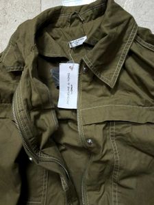 Stylish Olive Green Utility Jacket