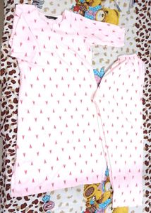 Women's Pink Printed Kurta Set | Size