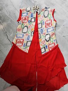 Stylish Red Kurta Set for Women