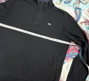 Lacoste Black Half-Zip Pullover