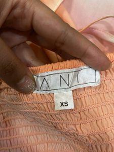 Peach Smocked Tank Top
