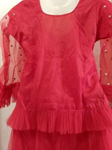 Red Embellished Lahenge Choli Set