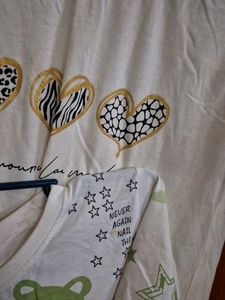 combo T-Shirt and knee length short (item