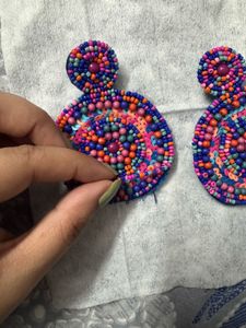 Boho Beaded Hoop Earrings