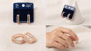 Sparkling Hoop Earrings
