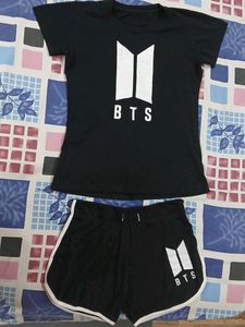 BTS T-Shirt and Shorts Set