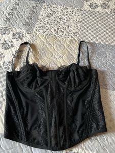 Black Lace Corset Top size Medium