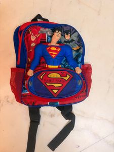 Superman Backpack with Plush Toy