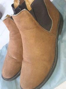 Brown Suede Chelsea Boots