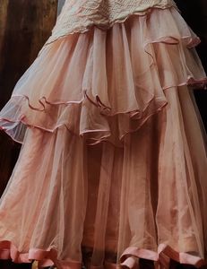 Elegant Pink Tulle Gown