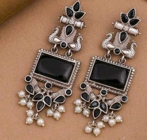 Stunning Oxidized Silver Earrings