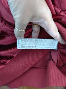 ZARA Crushed Velvet Top
