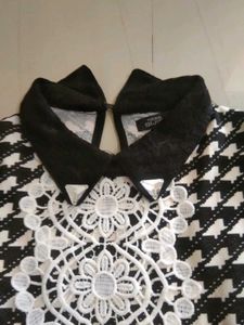 Chic Black & White Patterned frock