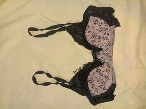Floral Lace Trim Bra
