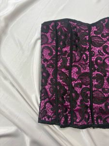 Purple Lace Corset Top
