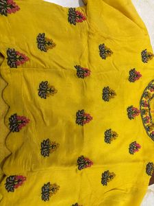 Vibrant Yellow Embroidered Lehenga Choli