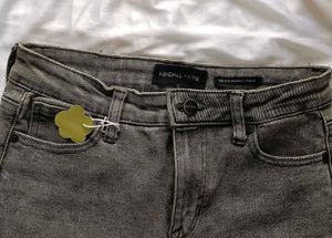 Kendall + Kylie Grey Straight Leg Jeans