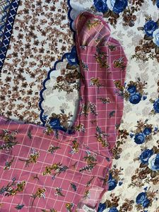 Pink Floral Kurta